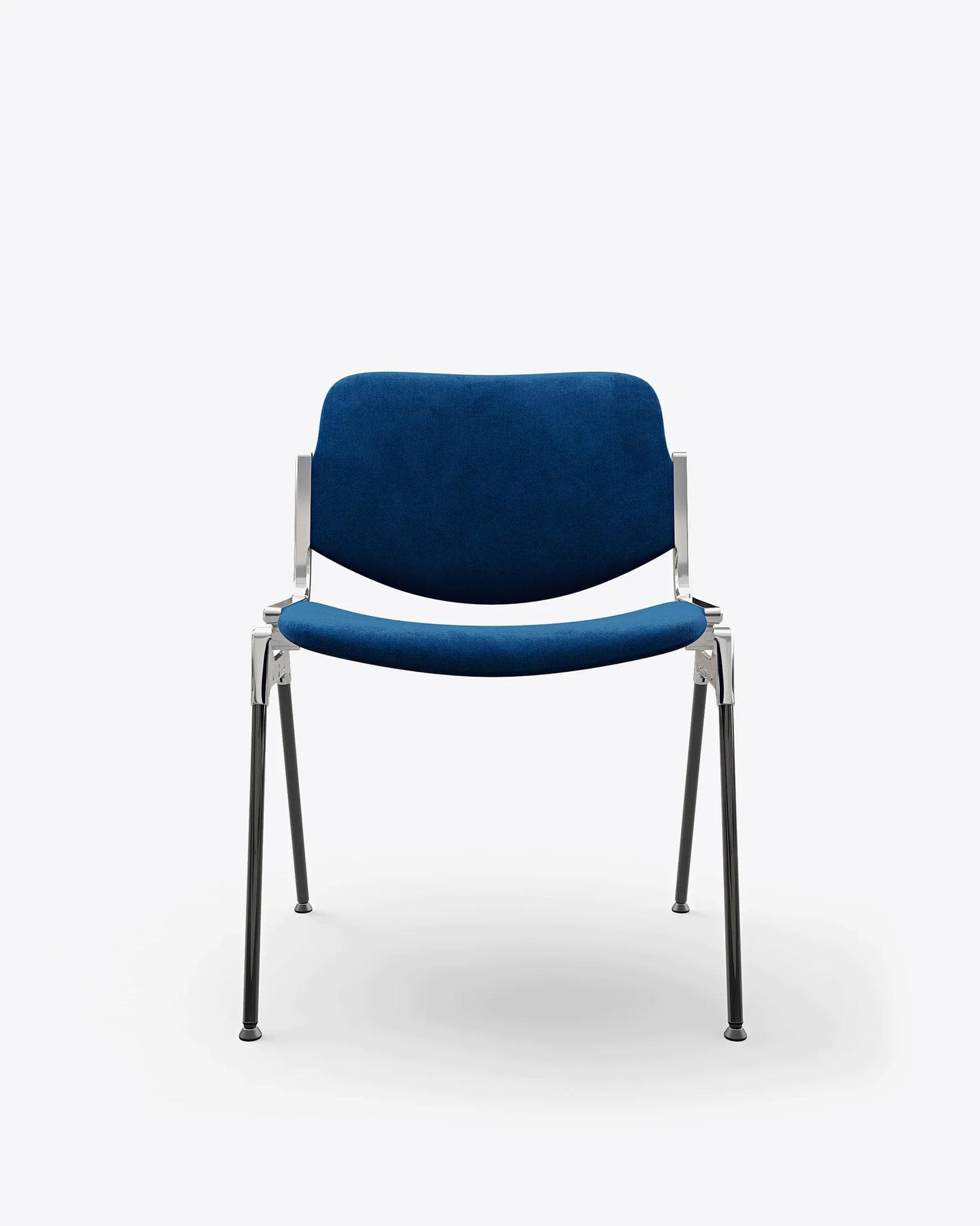 Chair DSC 106 navy blue, velvet, by G. Piretti, Anonima Castelli - 348667