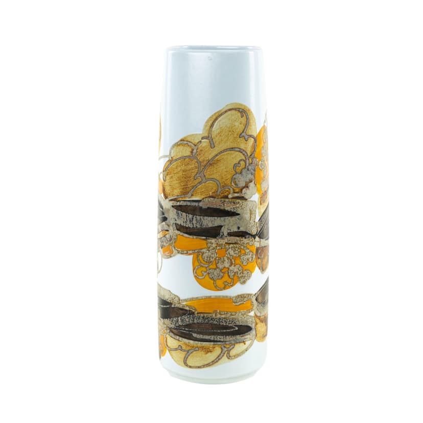 Vase, white porcelain, Royal Copenhagen, Denmark, 1960s.