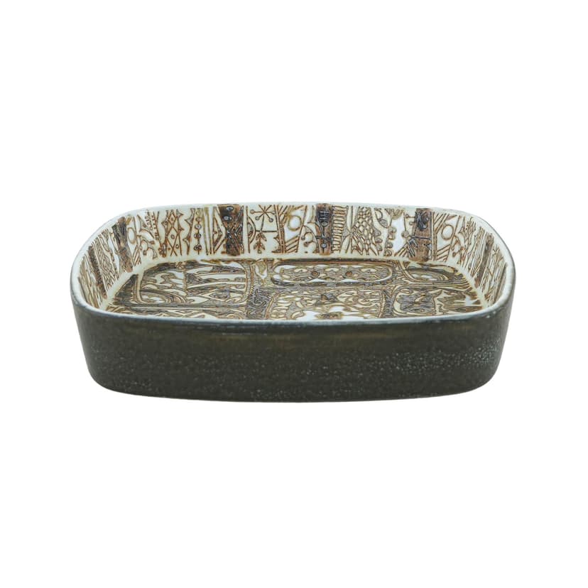Bowl, brown ceramic, Royal Copenhagen, Denmark, 1960s.