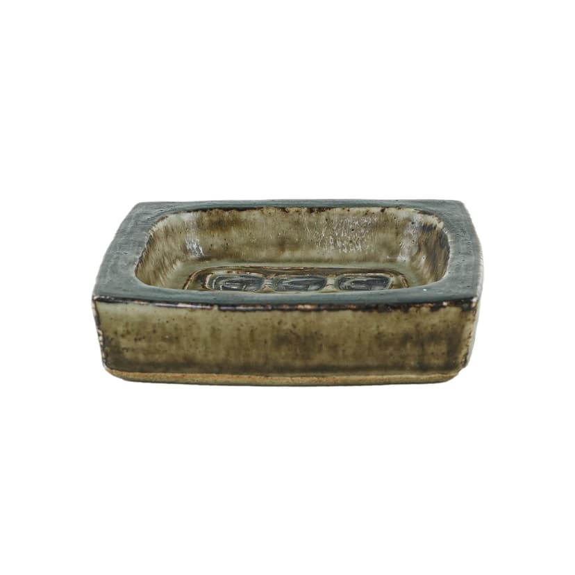 Bowl, olive ceramic, Royal Copenhagen, Denmark, 1960s