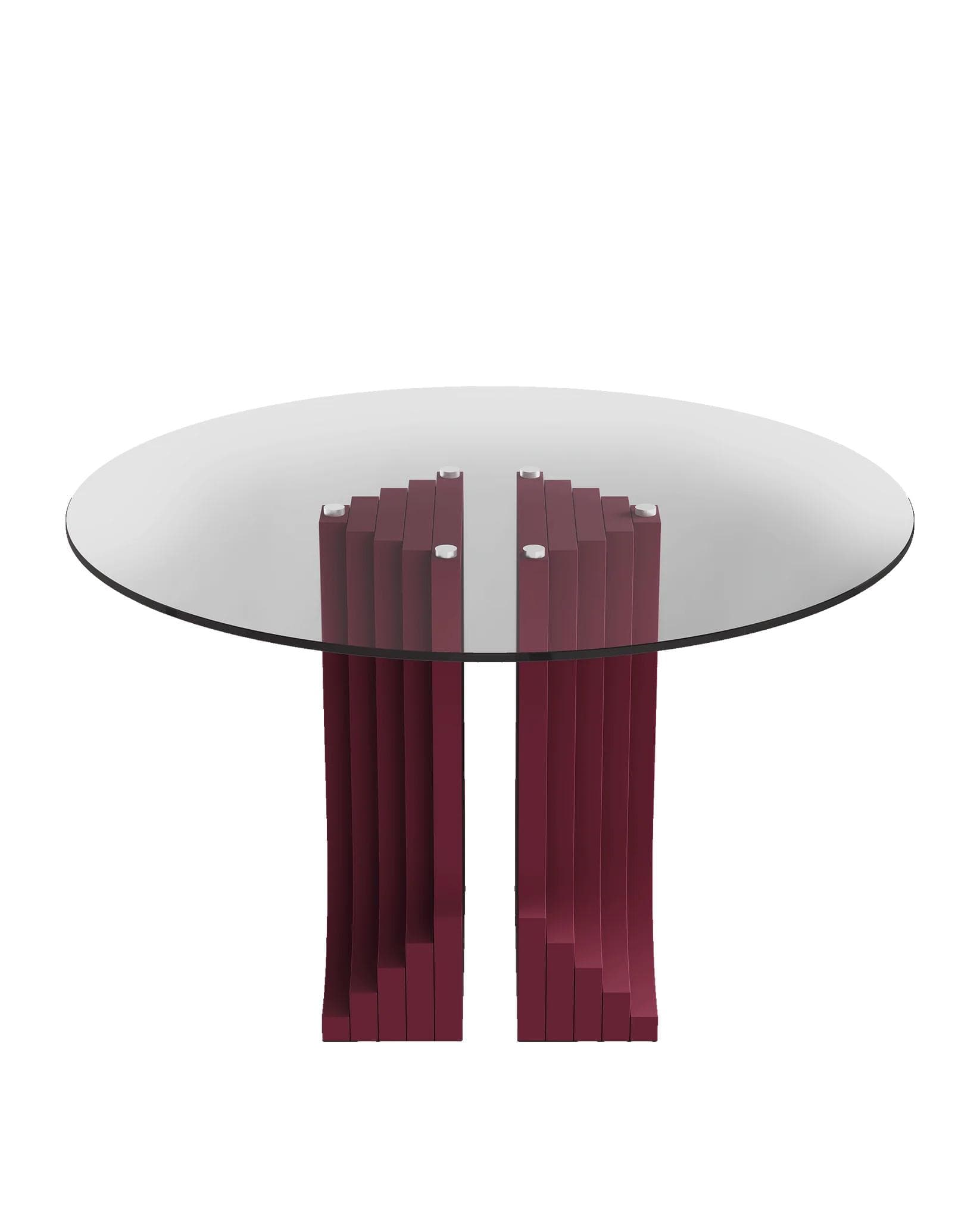 Table Ø1200 Auriga, red, by D. Gavin, Anonima Castelli - 349452