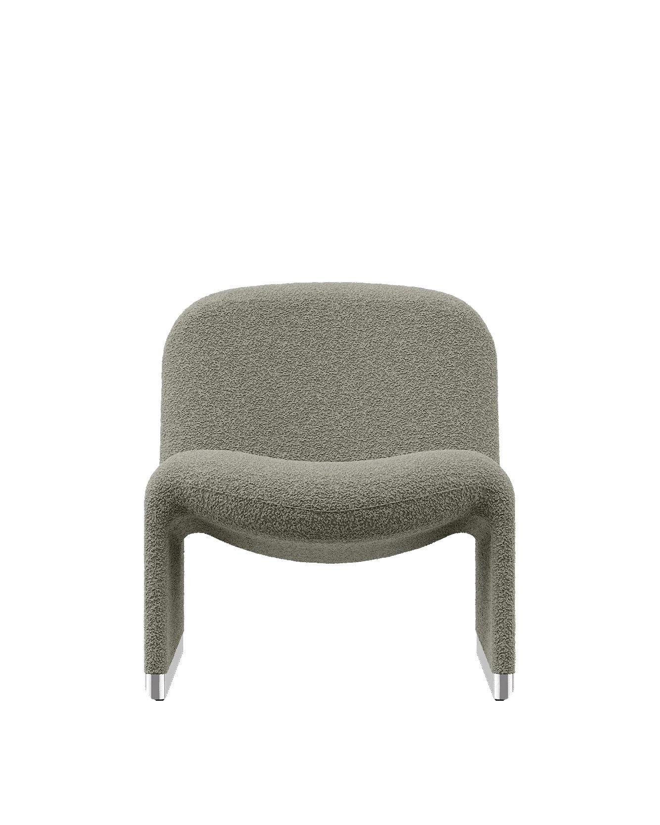 Alky armchair, green, boucle fabric, by G. Piretti, Anonima Castelli - 349665