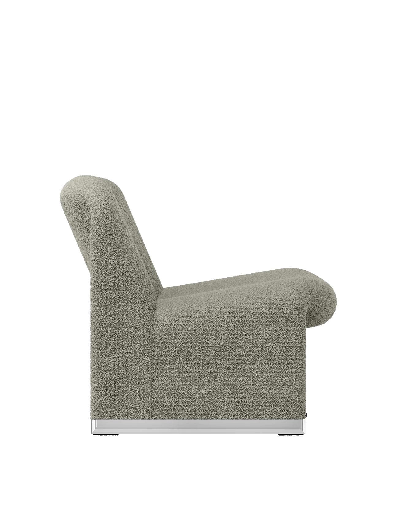 Alky armchair, green, boucle fabric, by G. Piretti, Anonima Castelli - 349666