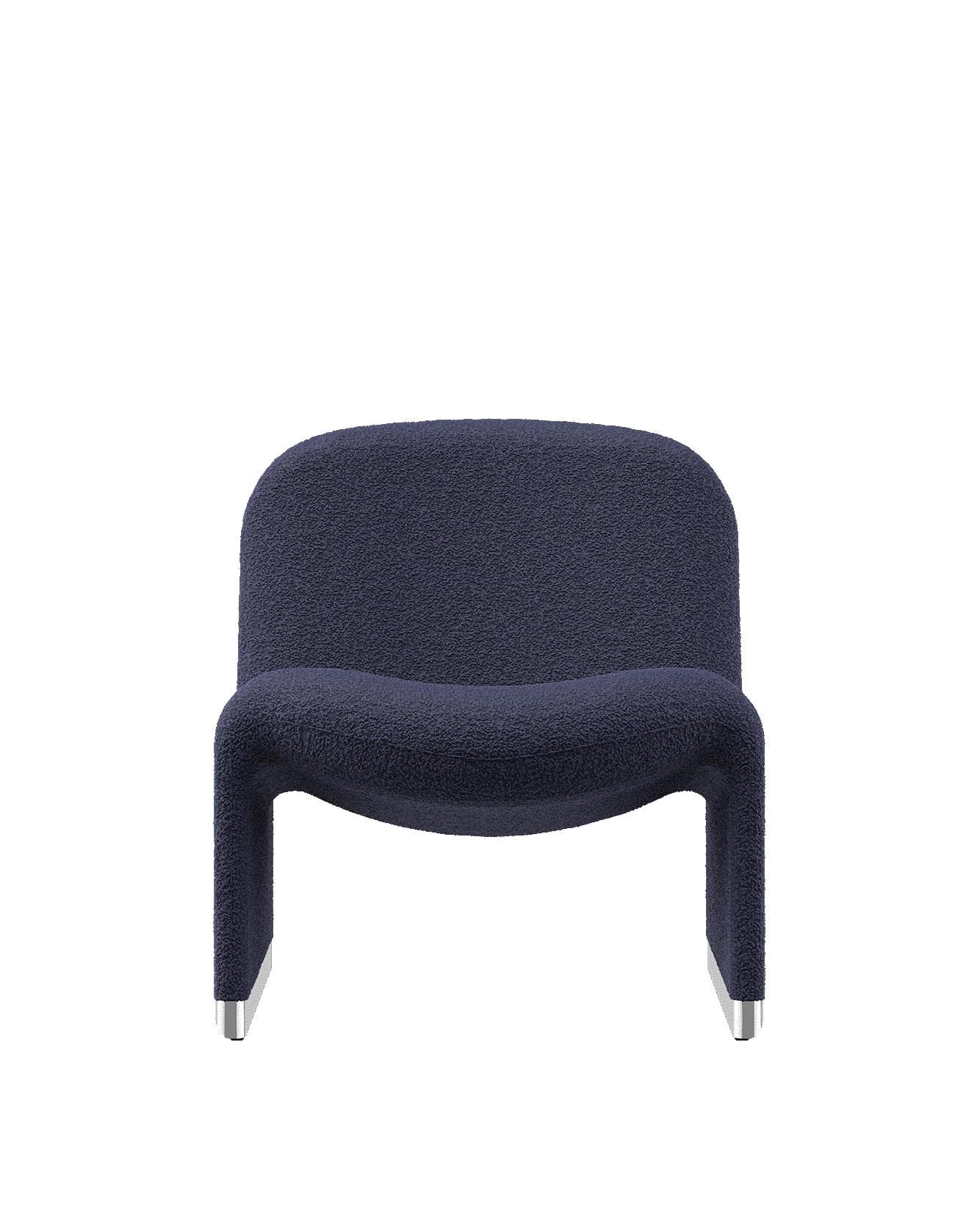 Alky armchair, navy blue, boucle fabric, by G. Piretti, Anonima Castelli - 349656