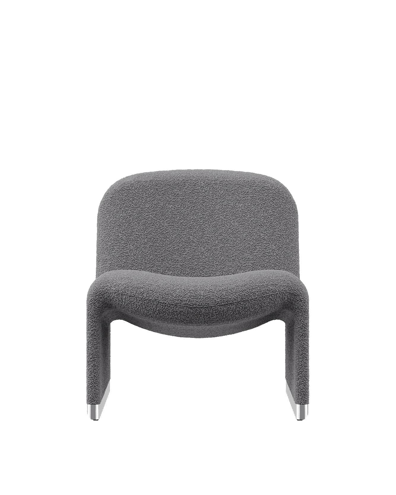 Armchair Alky grey, boucle fabric, by G. Piretti, Anonima Castelli - 349638