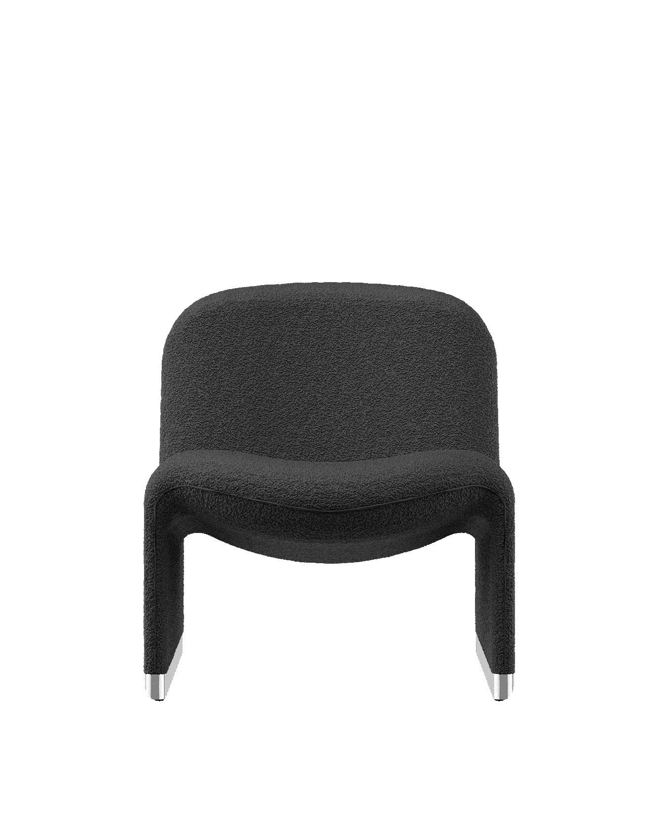 Alky armchair, graphite, boucle fabric, by G. Piretti, Anonima Castelli - 349629