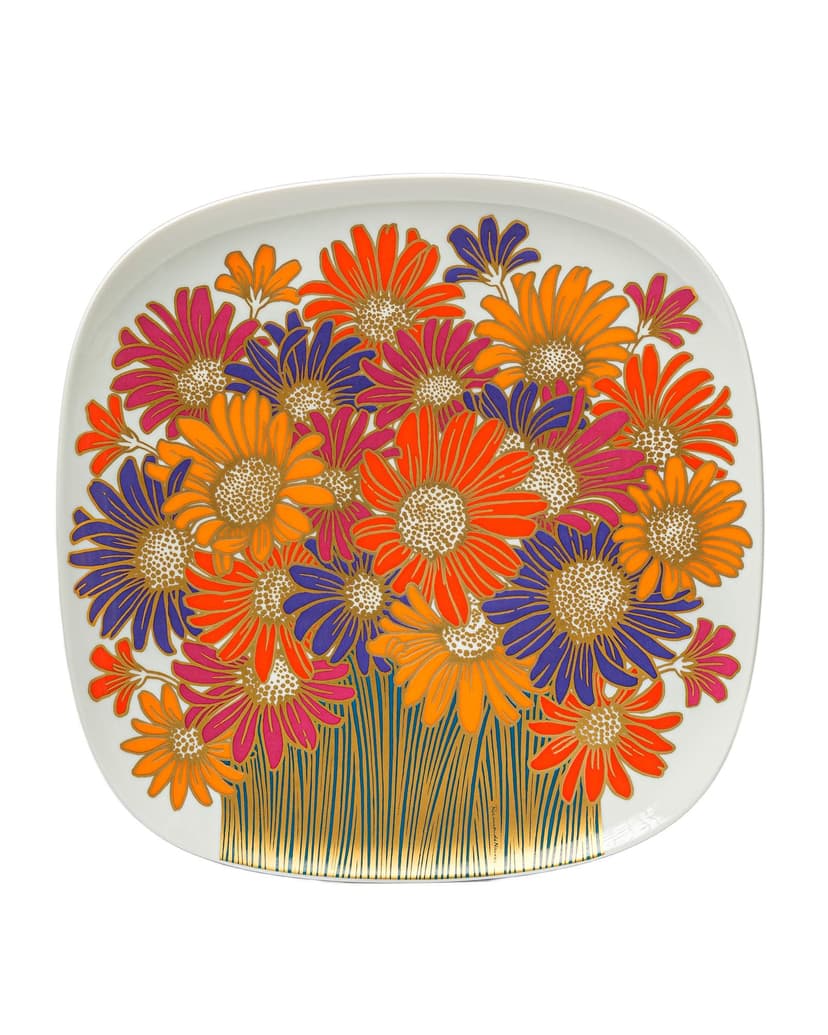 Wall Plate Studio Linie, white porcelain, by R. Nairac, Rosenthal, Germany, 1970s