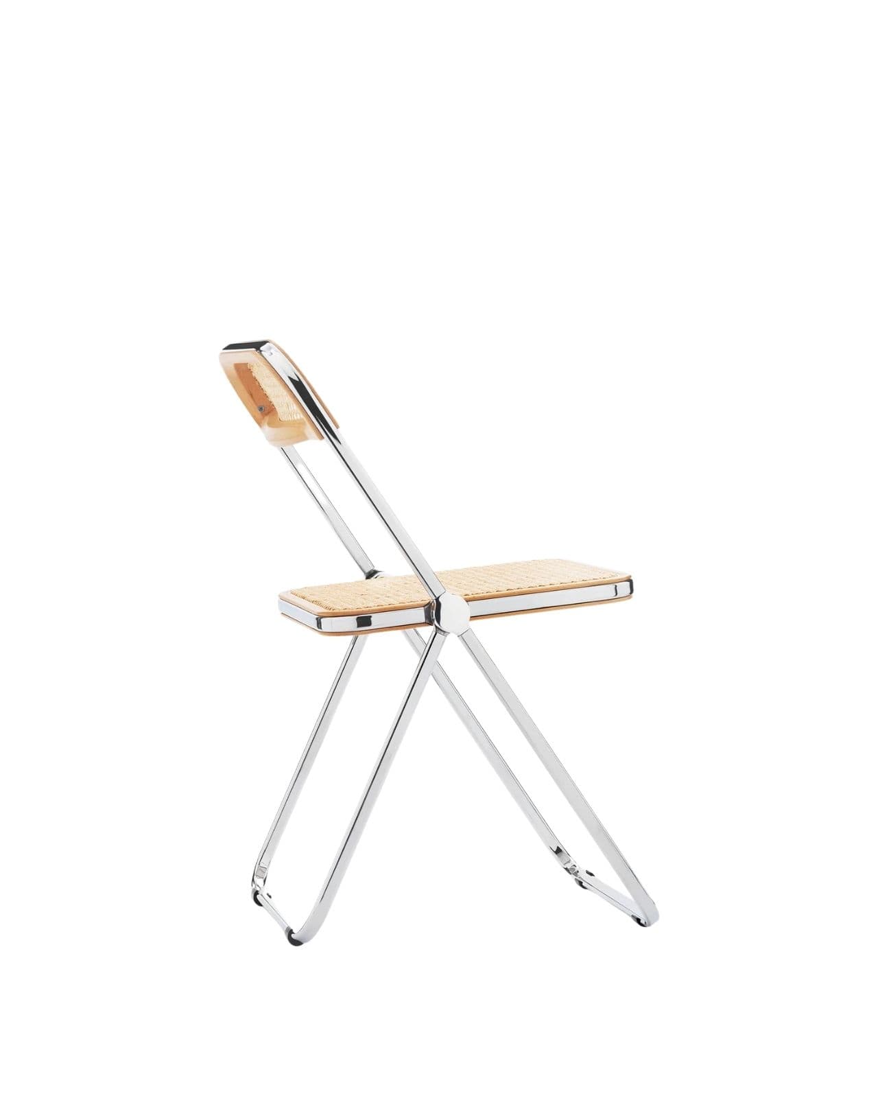 Folding chair Plia, yellow, red, by G. Piretti, Anonima Castelli - 350189