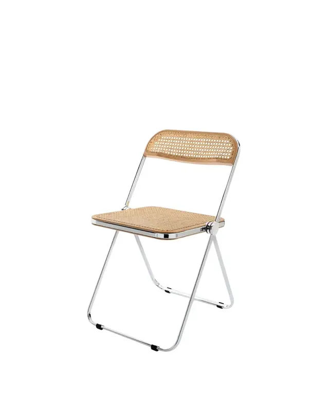 Folding chair Plia, yellow, red, by G. Piretti, Anonima Castelli - DIMENSION