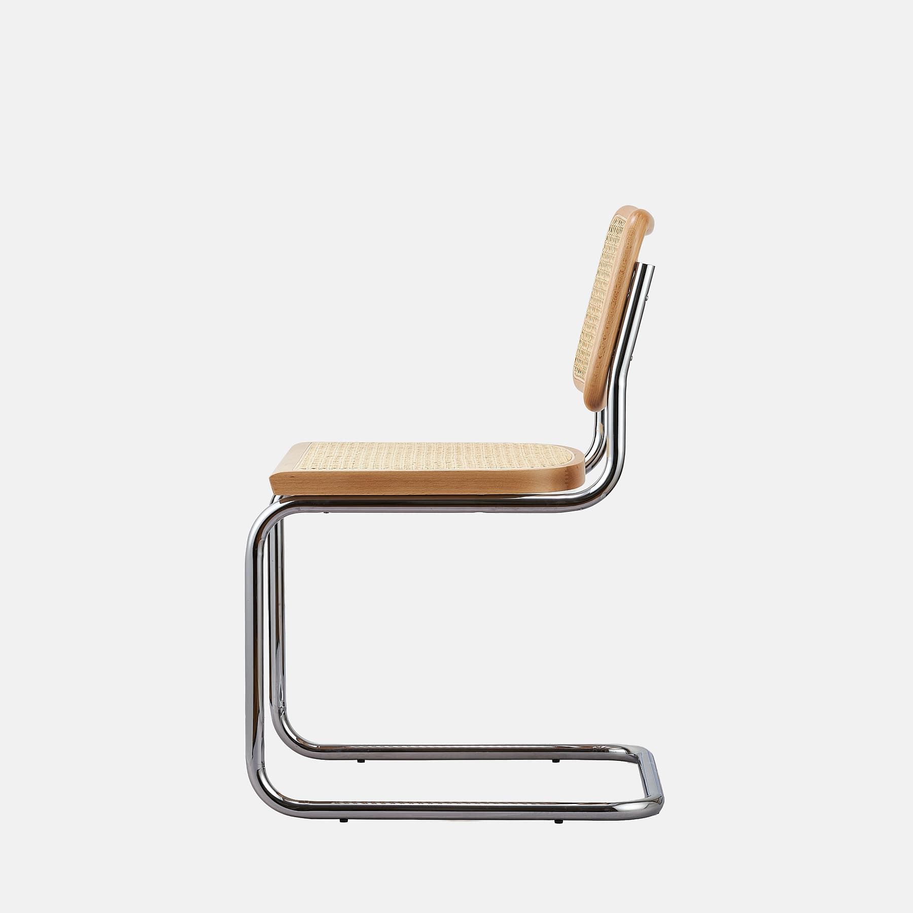 Krzesło z giętej stali premium wg proj. Cesca, M. Breuer, Bauhaus, naturalny buk - 351796