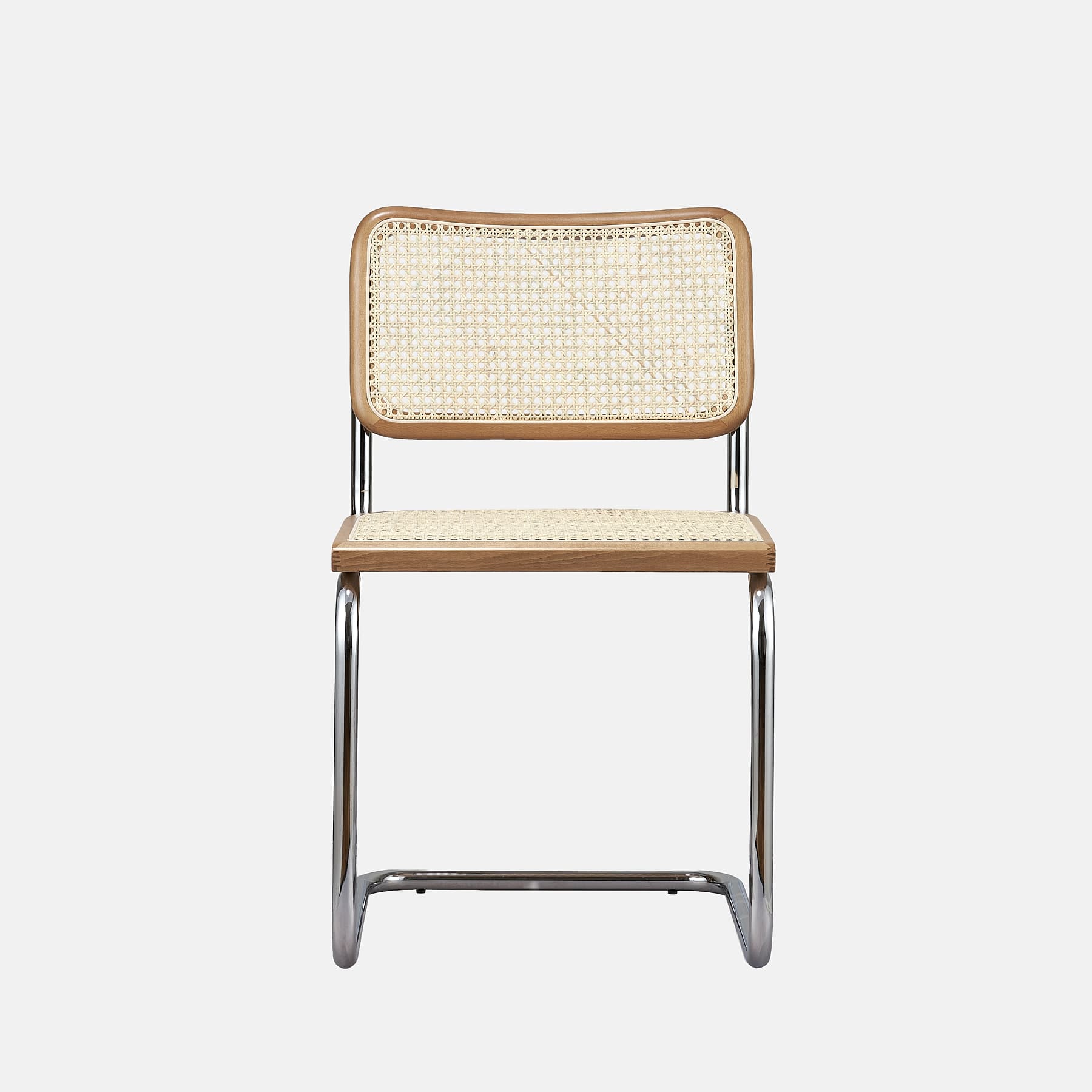 Krzesło z giętej stali premium wg proj. Cesca, M. Breuer, Bauhaus, miodowe - 351842