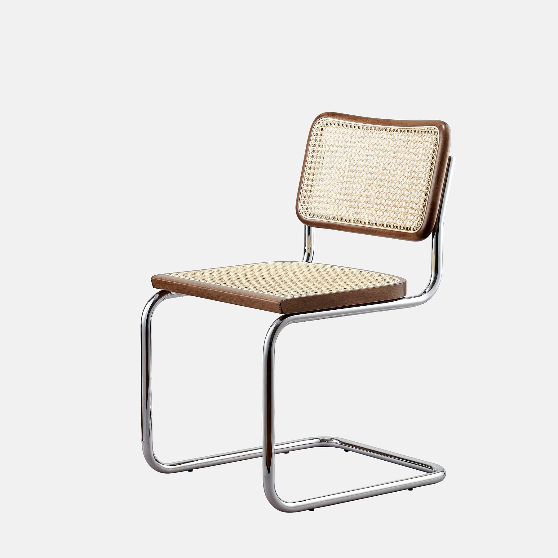 Zestaw 6 krzeseł z giętej stali premium wg proj. Cesca, M. Breuer, Bauhaus, brązowe - 351955