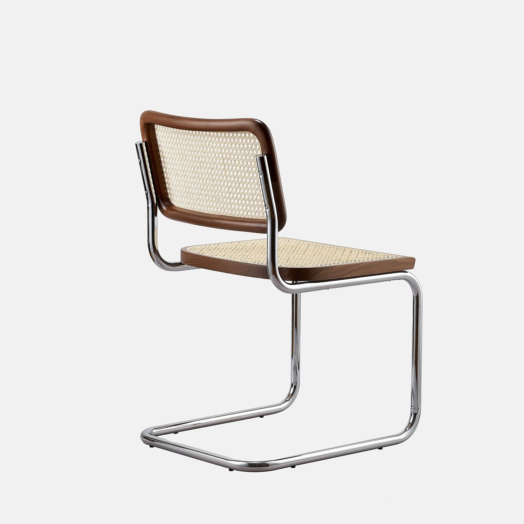 Zestaw 6 krzeseł z giętej stali premium wg proj. Cesca, M. Breuer, Bauhaus, brązowe - 351954