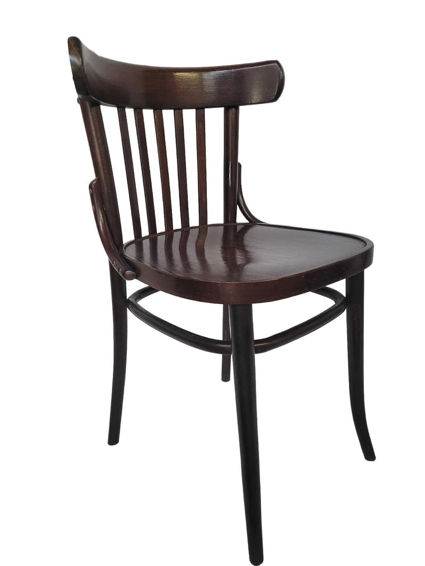 Chair 788, brown bentwood, Thonet, 1960s.