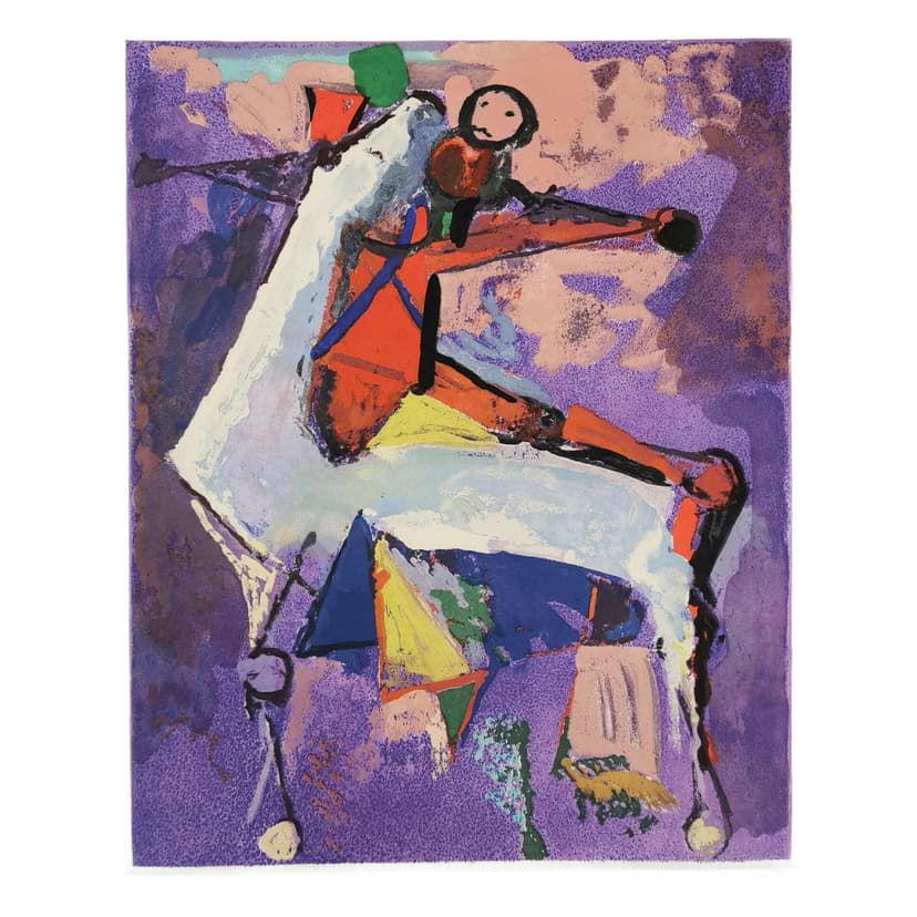 Print Marino from Shakespeare, 76x56.5 cm, paper, by M. Marini, Italy, 1970s.