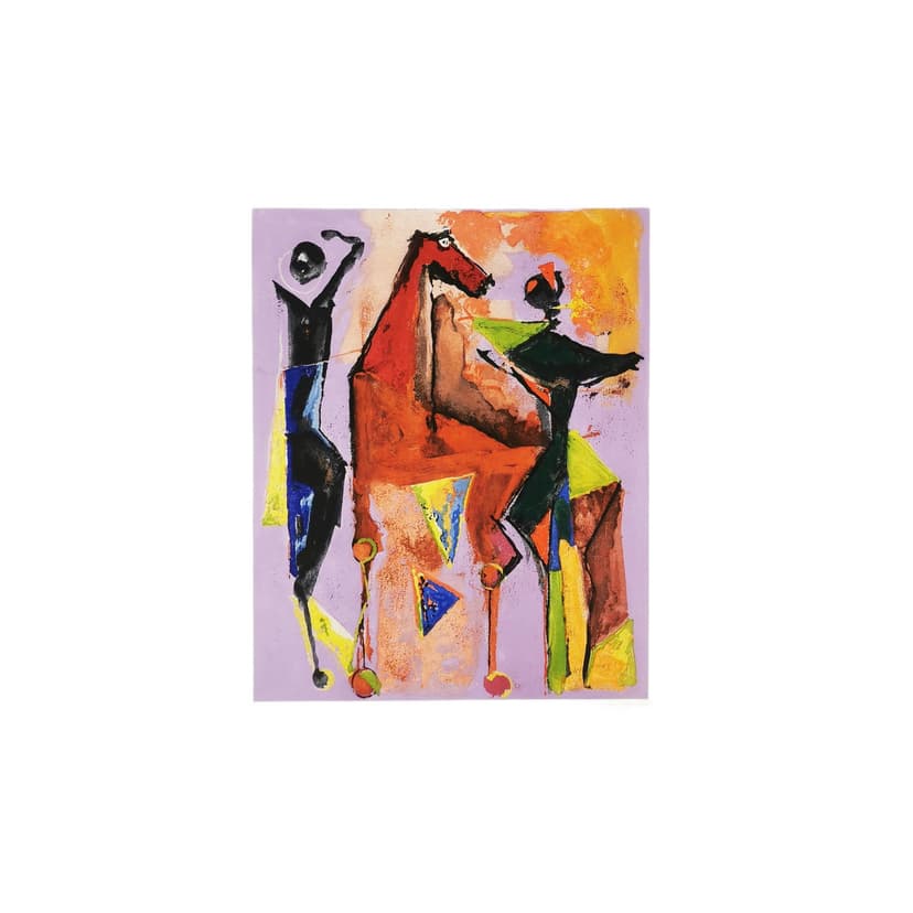 Print Marini from Shakespeare, 76x56.5 cm, paper, by M. Marini, Italy, 1970s.