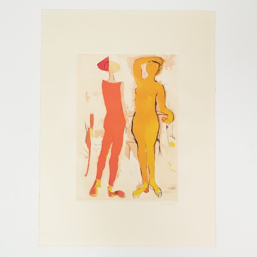 Print Marini from Shakespeare, 76x56.5 cm, paper, by M. Marini, Italy, 1970s.