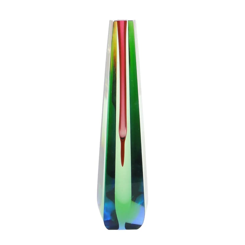 Wazon, multicolor, kryształ, proj. P. Hlava, Czechosłowacja, lata 60.