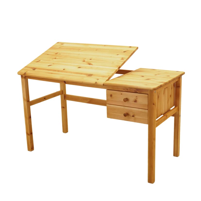Desk, brown pine, Denmark, 1990s.