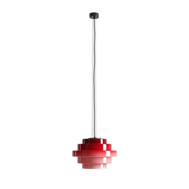 Lampa wisząca Filo różowa, ⌀36, wys. 220 cm, Artera - WYMIARY