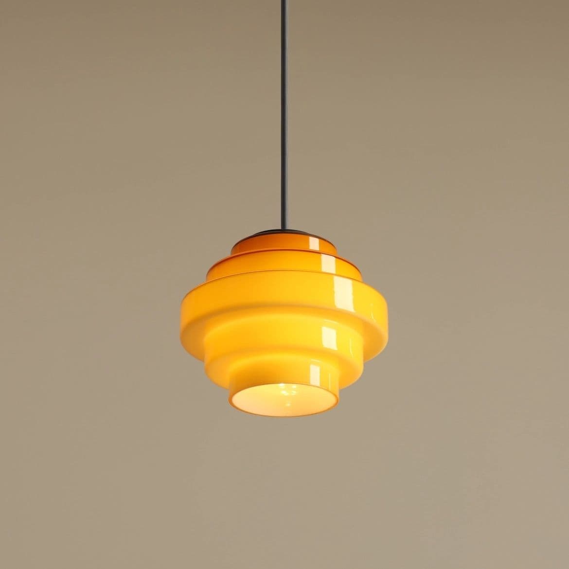 Lampa wisząca Filo żółta, ⌀14, wys. 101 cm, Artera - 356465