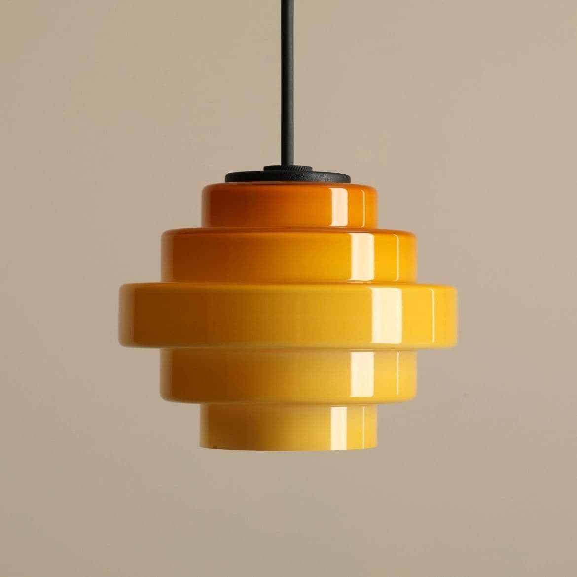 Lampa wisząca Filo żółta ⌀14, wys. 41 cm, Artera - 356480