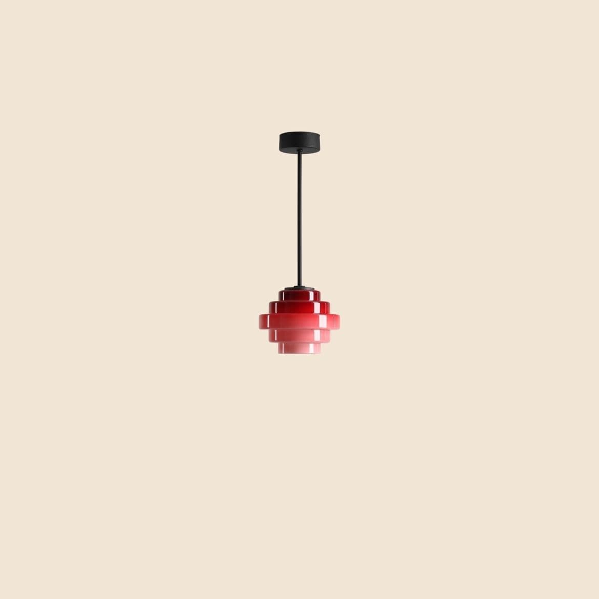 Lampa wisząca Filo różowa ⌀14, wys. 41 cm, Artera - 356559