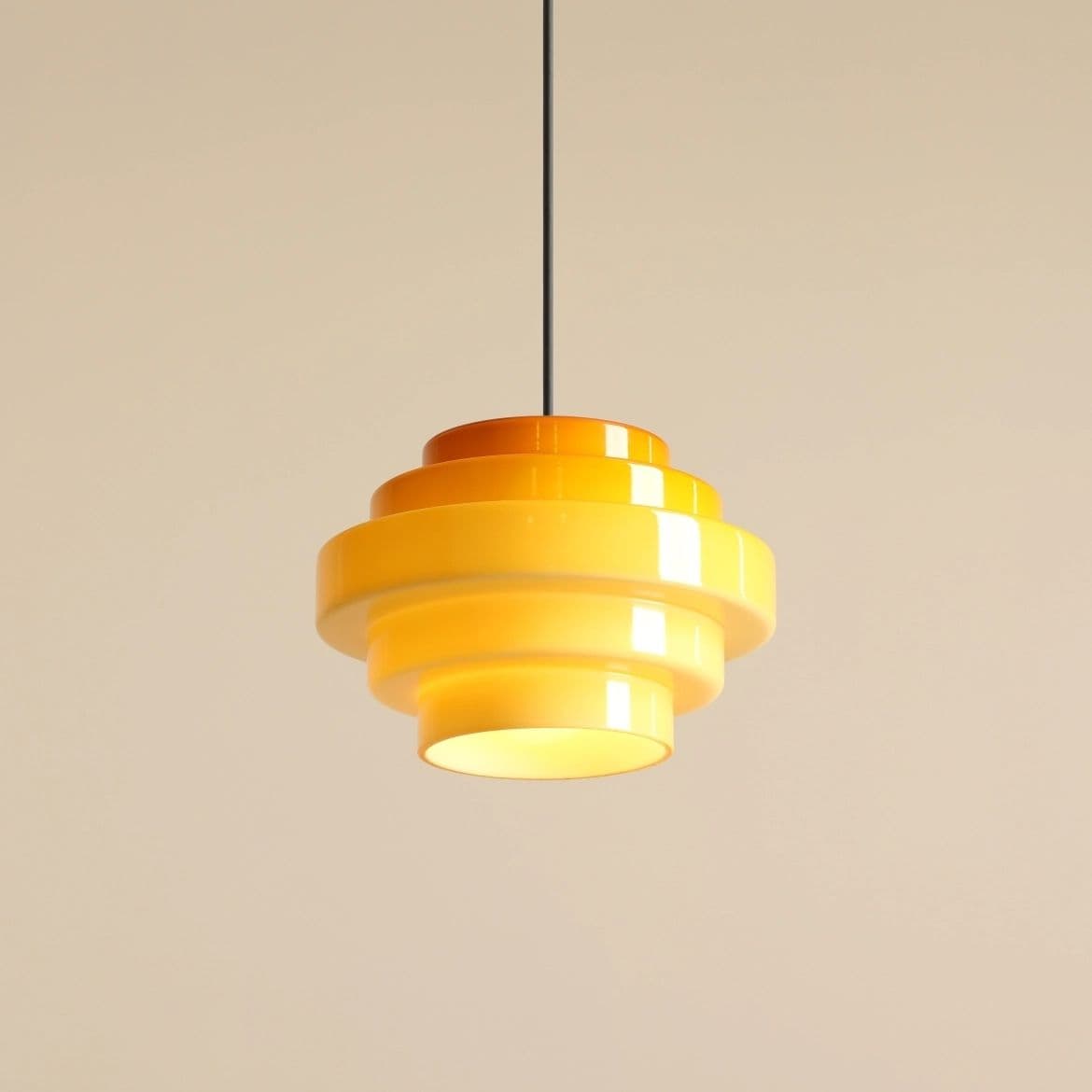 Lampa wisząca Filo żółta, ⌀22, wys. 75 cm, Artera - 356630