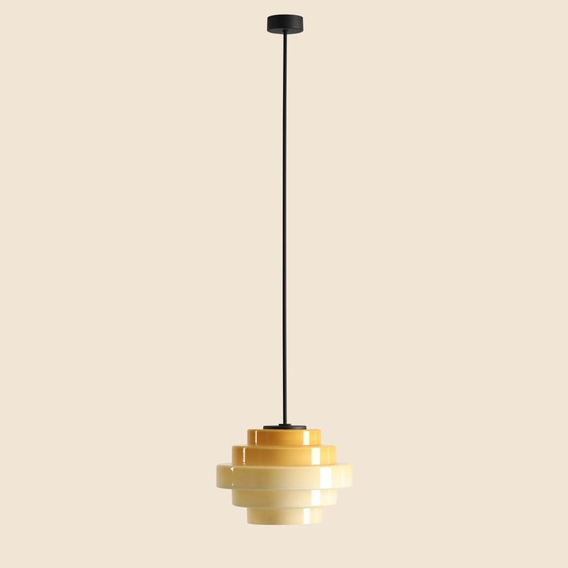 Lampa wisząca Filo beżowa, ⌀22, wys. 105 cm, Artera - 356658