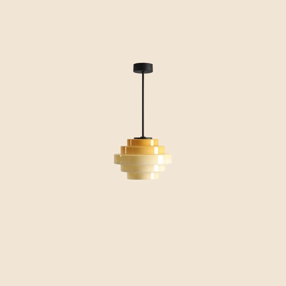Lampa wisząca Filo beżowa, ⌀22, wys. 45 cm, Artera - 356685