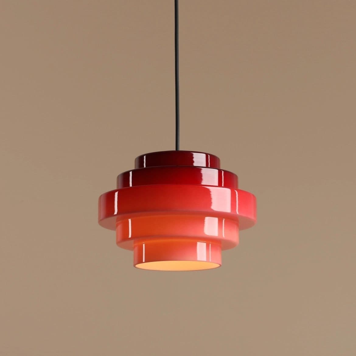 Lampa wisząca Filo różowa, ⌀22, wys. 75 cm, Artera - 356757