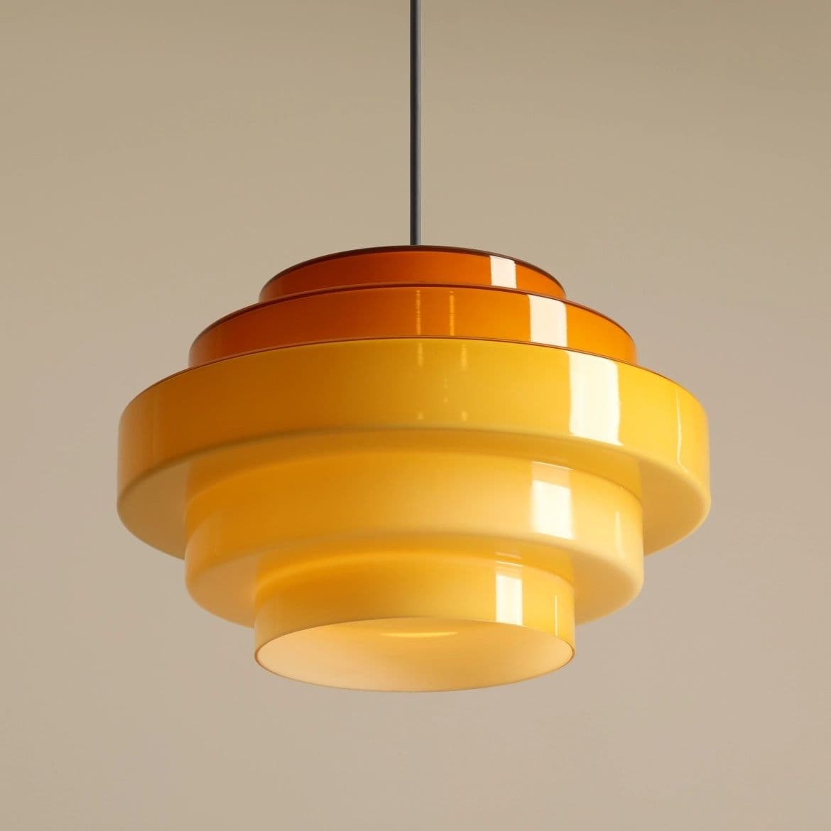 Lampa wisząca Filo żółta, ⌀28, wys. 48 cm, Artera - 356780