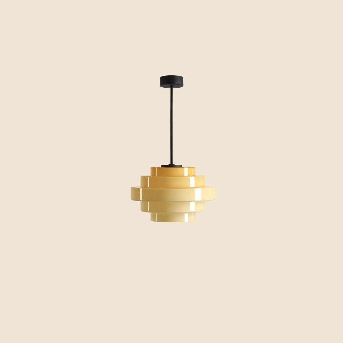 Lampa wisząca Filo beżowa, ⌀28, wys. 48 cm, Artera - 356807