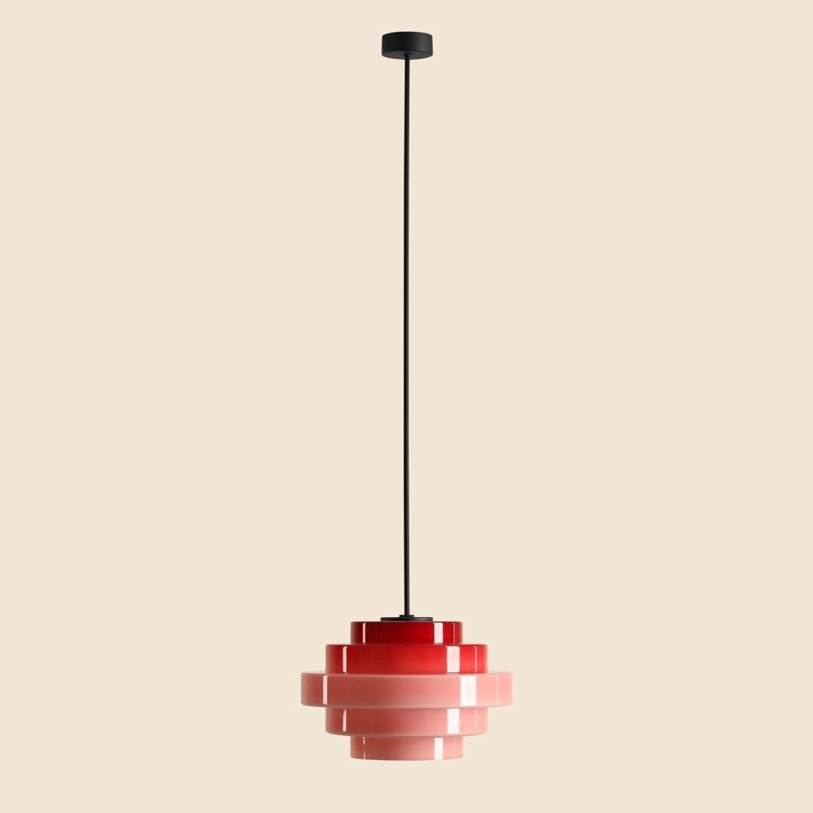 Lampa wisząca Filo różowa, ⌀28, wys. 108, Artera - 356829