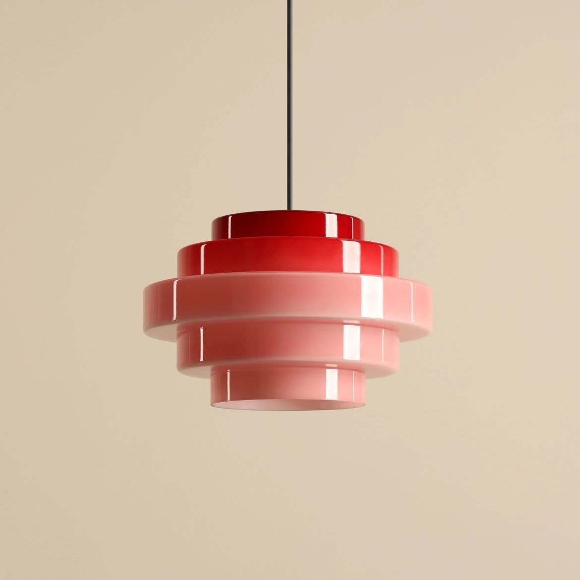 Lampa wisząca Filo różowa, ⌀28, wys. 108, Artera - 356828