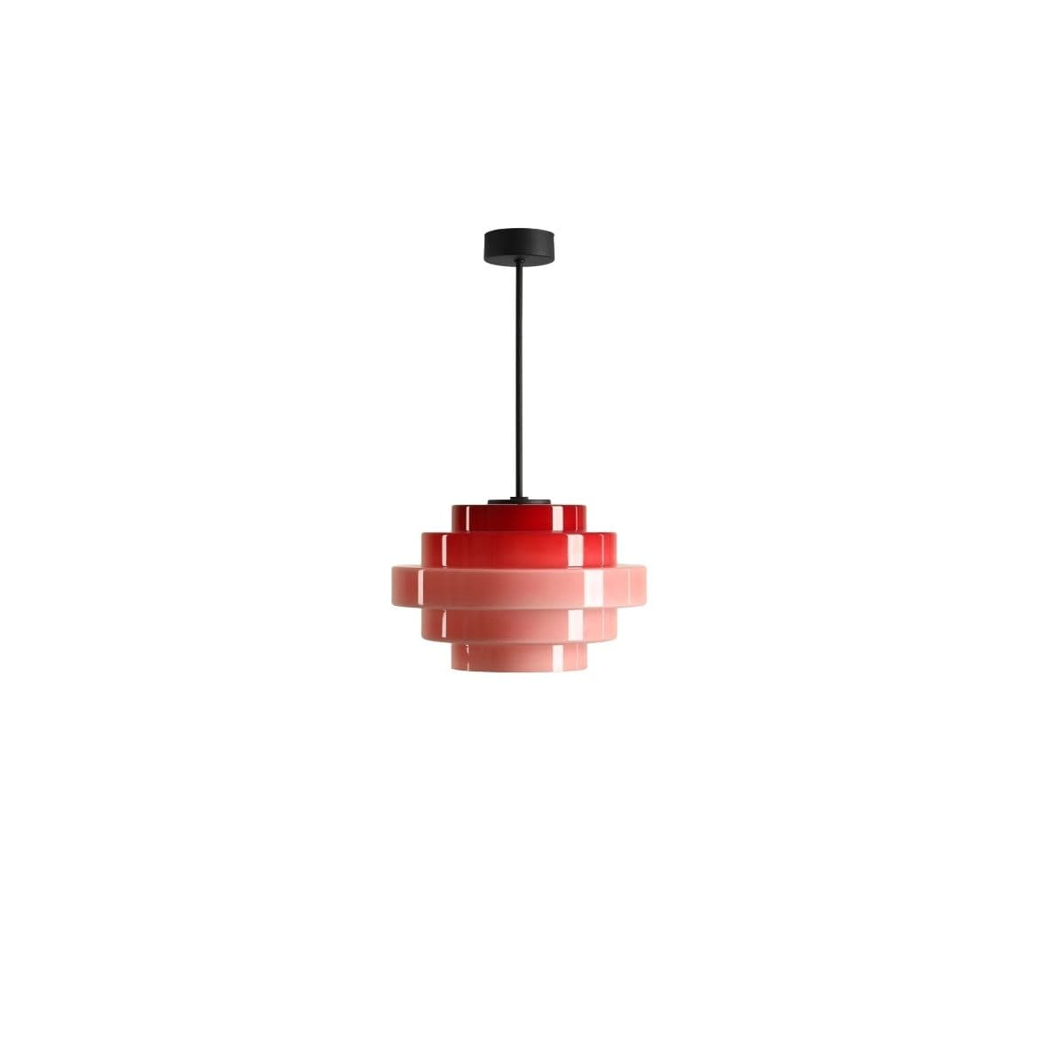 Lampa wisząca Filo różowa, ⌀28, wys. 48 cm, Artera