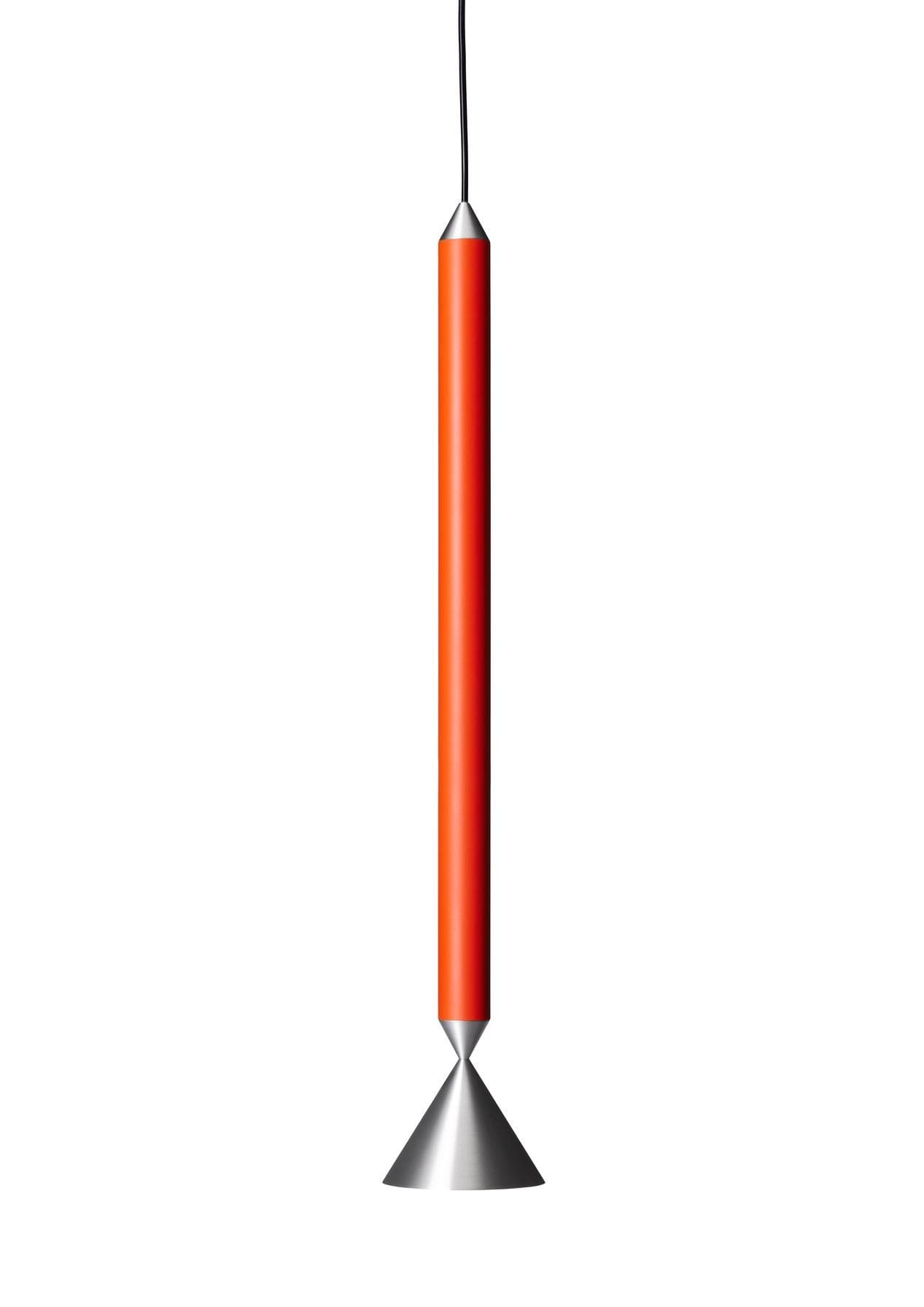 Lampa wisząca Apollo 59 pomarańczowa, srebrna, Pholc