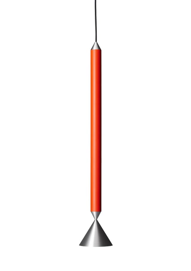 Lampa wisząca Apollo 59 pomarańczowa, srebrna, Pholc - WYMIARY