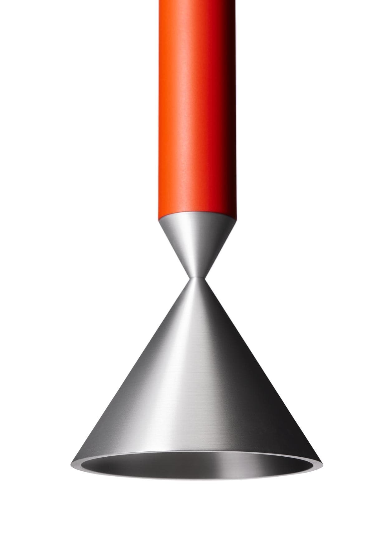 Lampa wisząca Apollo 59 pomarańczowa, srebrna, Pholc - 357686