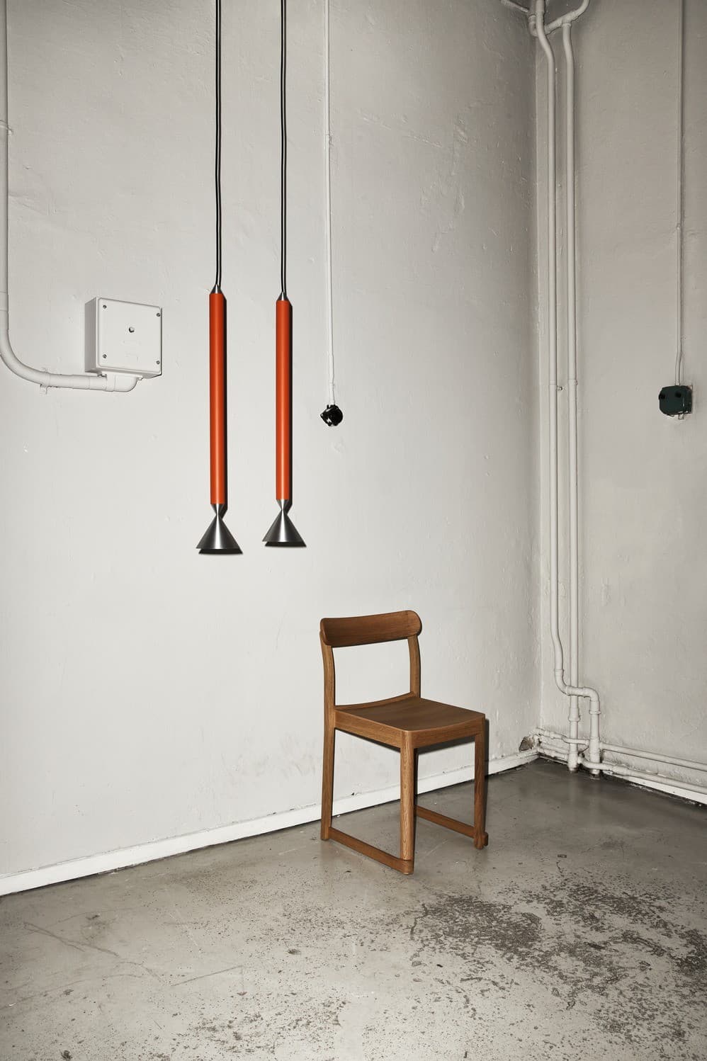Lampa wisząca Apollo 59 pomarańczowa, srebrna, Pholc - 357679