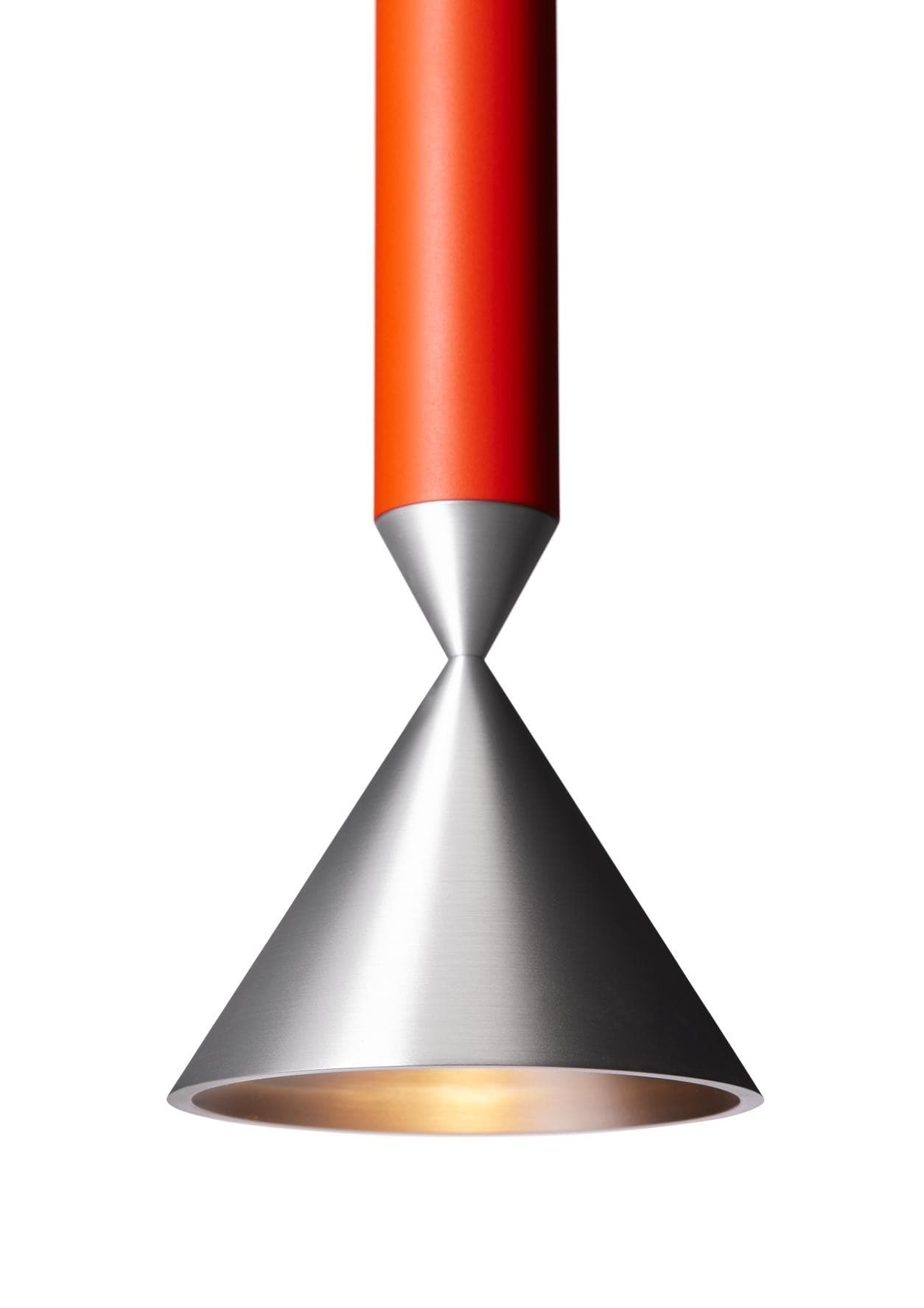 Lampa wisząca Apollo 59 pomarańczowa, srebrna, Pholc - 357687