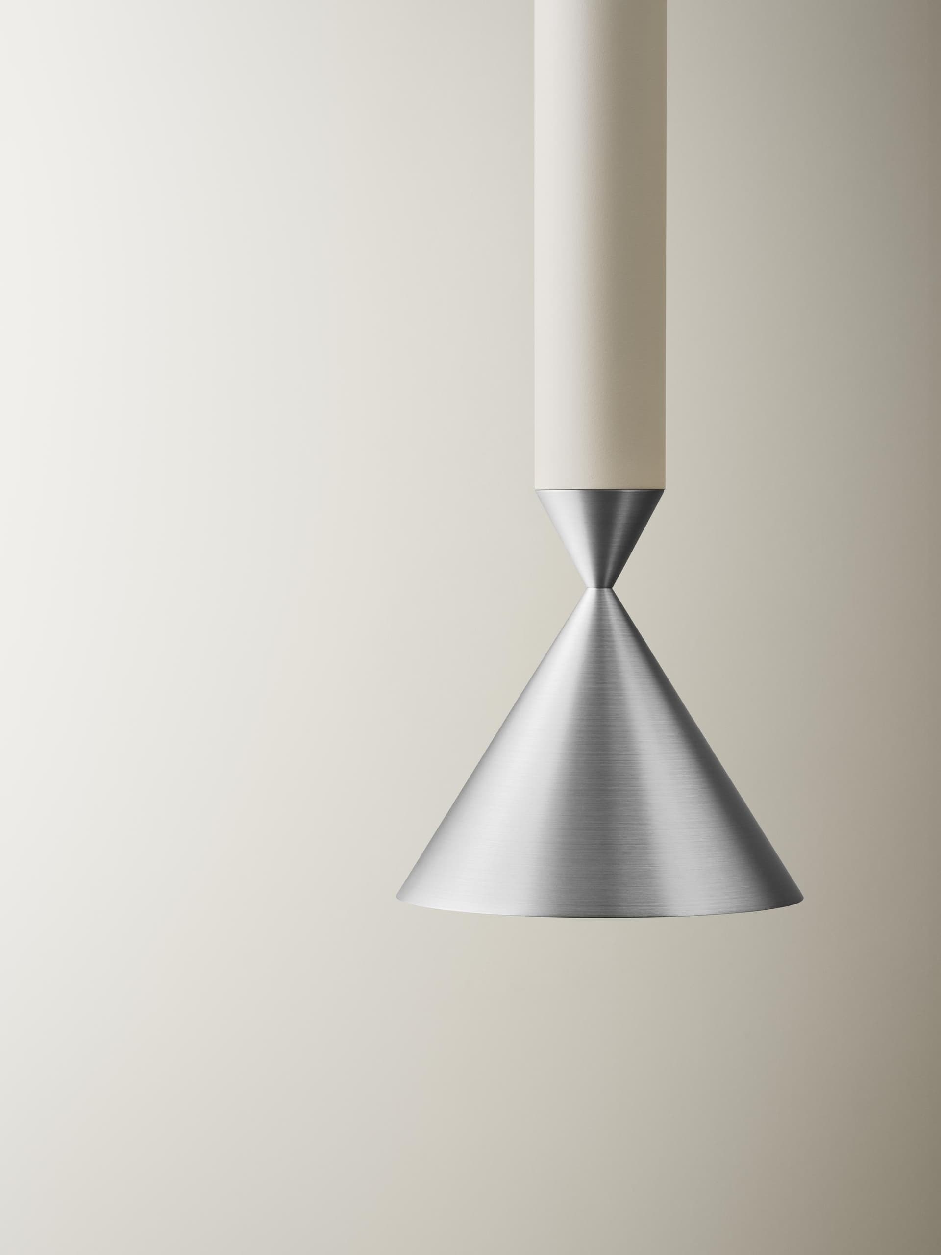 Lampa wisząca Apollo 59 biała, srebrna, Pholc - 357670