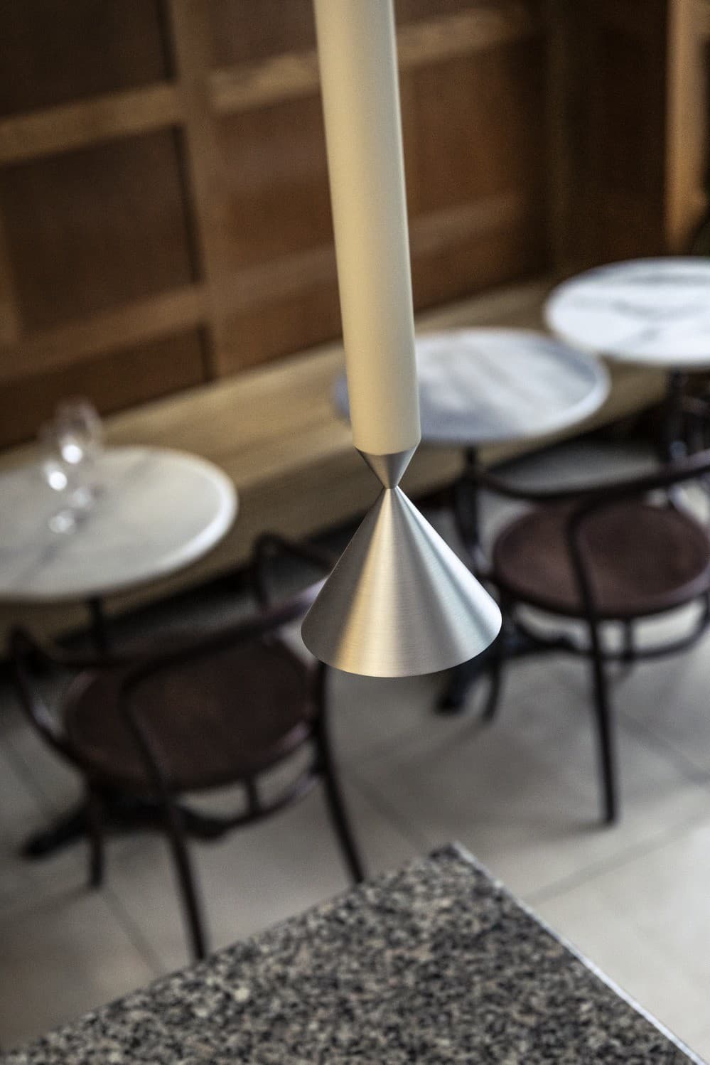 Lampa wisząca Apollo 59 biała, srebrna, Pholc - 357669
