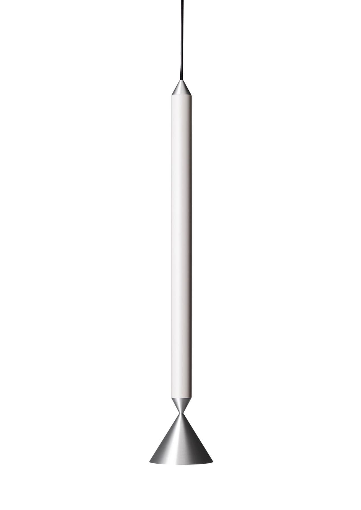 Lampa wisząca Apollo 59 biała, srebrna, Pholc