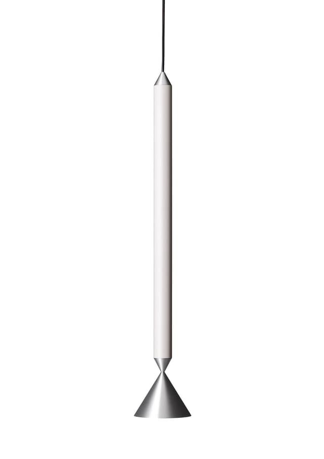 Lampa wisząca Apollo 59 biała, srebrna, Pholc - WYMIARY