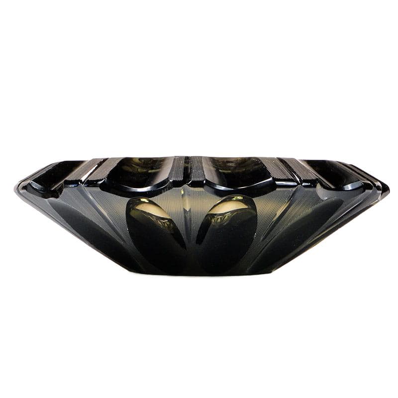 Centerpiece Beryl, dark green crystal, by I. Pastrankowa, Czech Republic, 1920s.