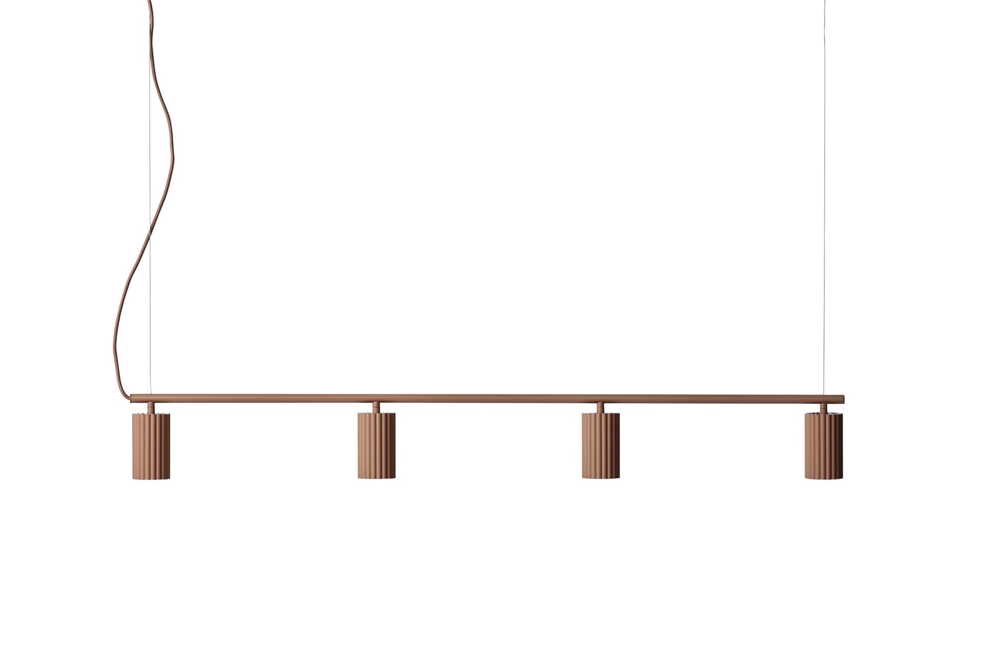 Linear pendant lamp Donna Line 120 pink, Pholc