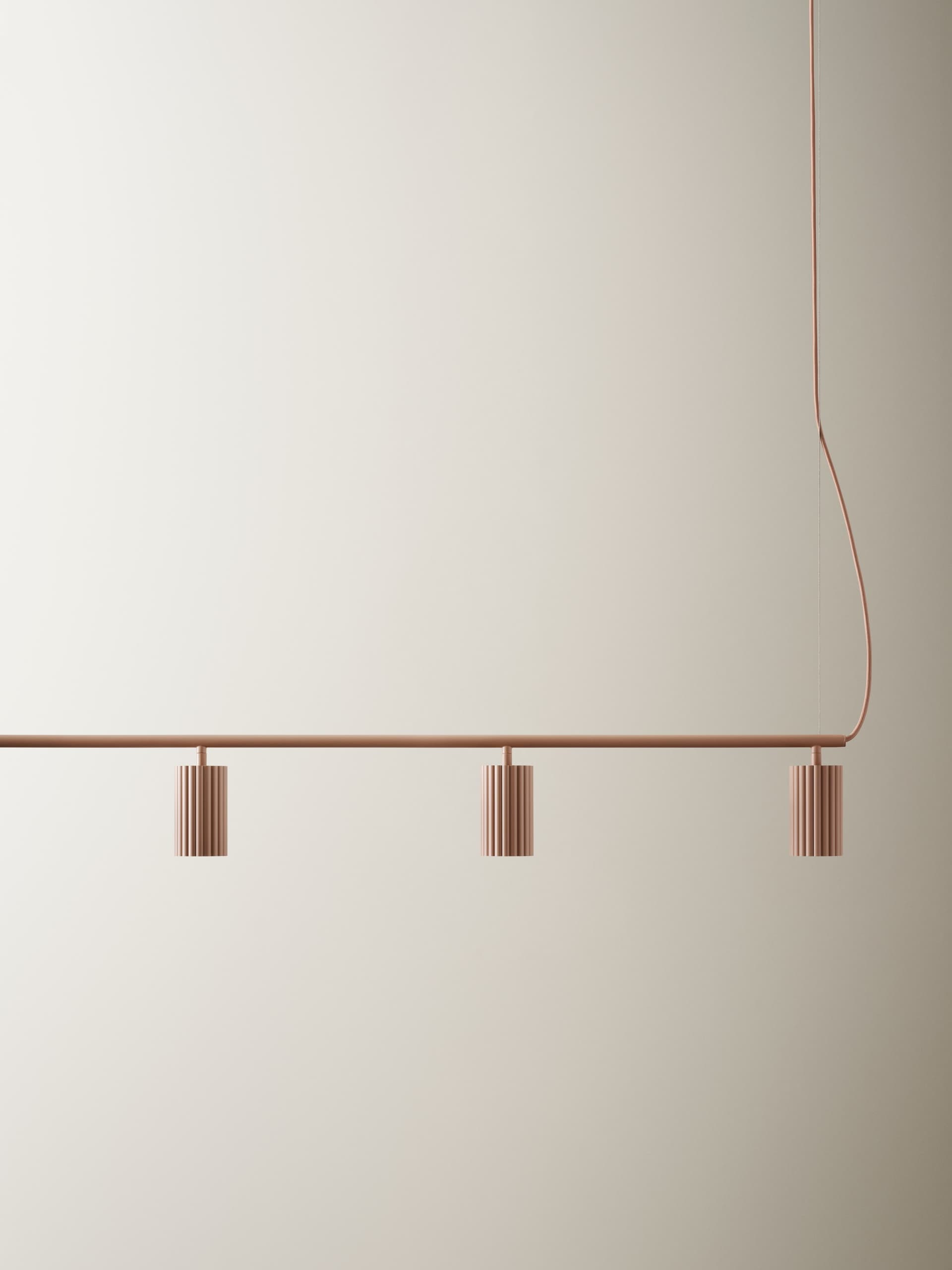Linear pendant lamp Donna Line 120 pink, Pholc - 357492