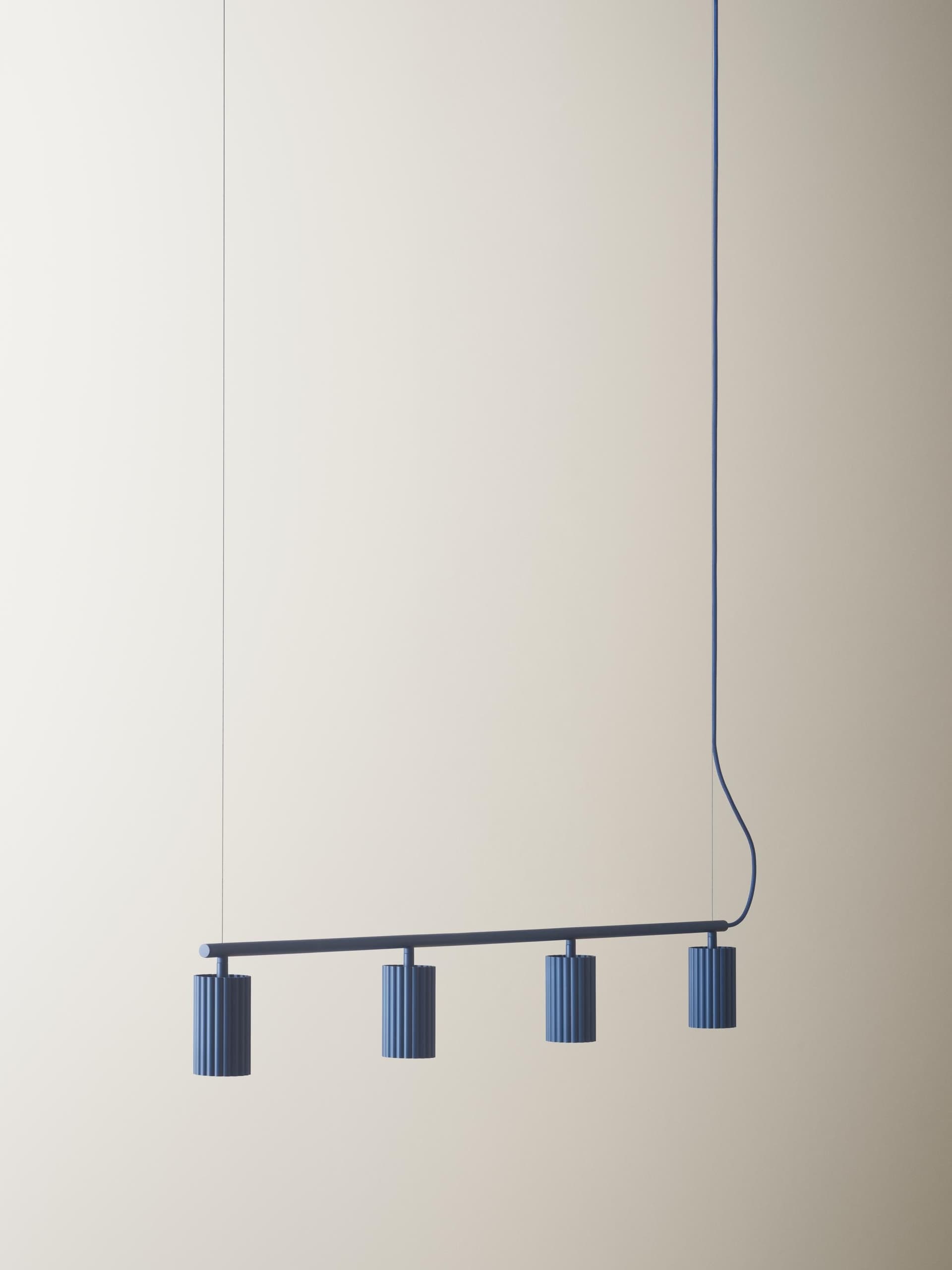 Linear pendant lamp Donna Line 120 blue, Pholc - 357483