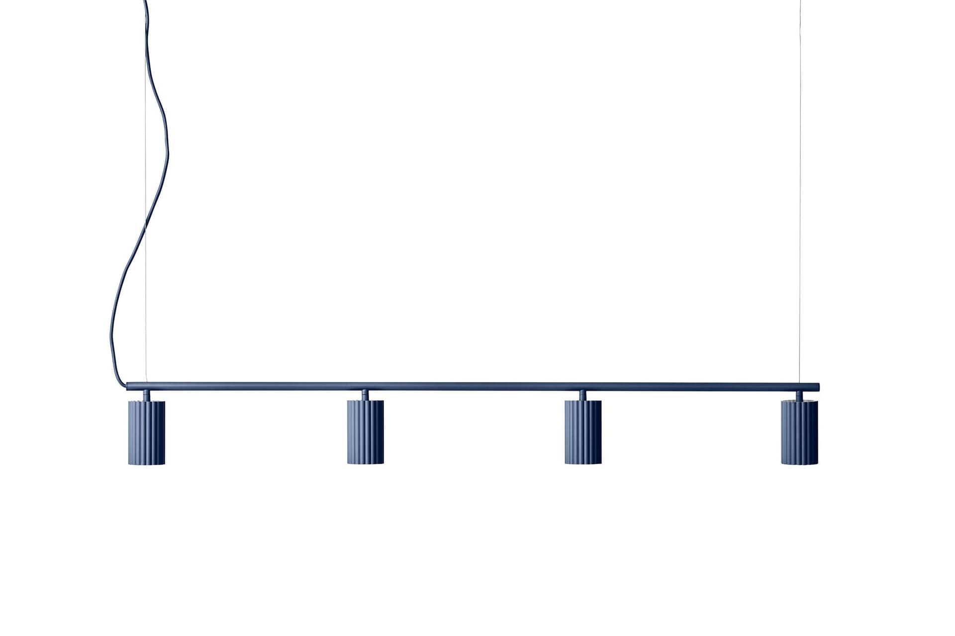 Linear pendant lamp Donna Line 120 blue, Pholc